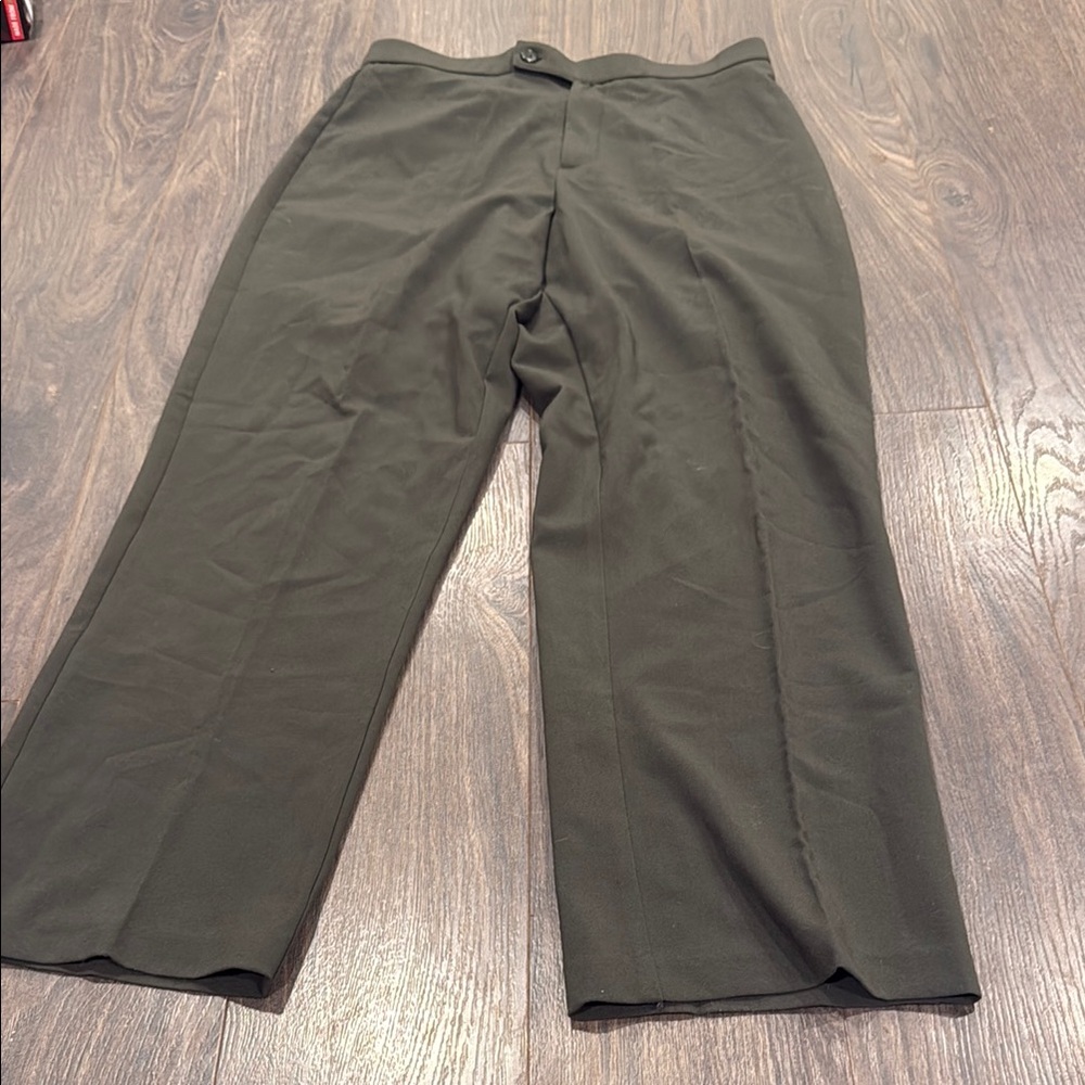 Briggs Straight-Leg Olive Green Pants